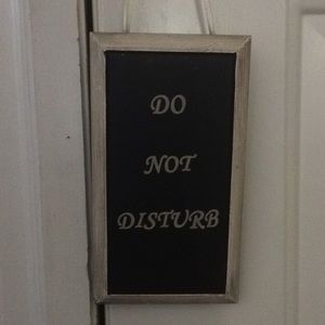 Do not disturb sign wood